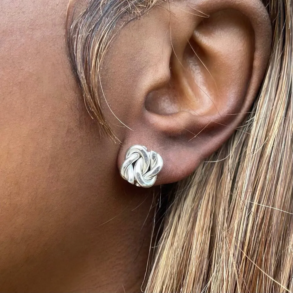 Friendship Knot Post Earrings