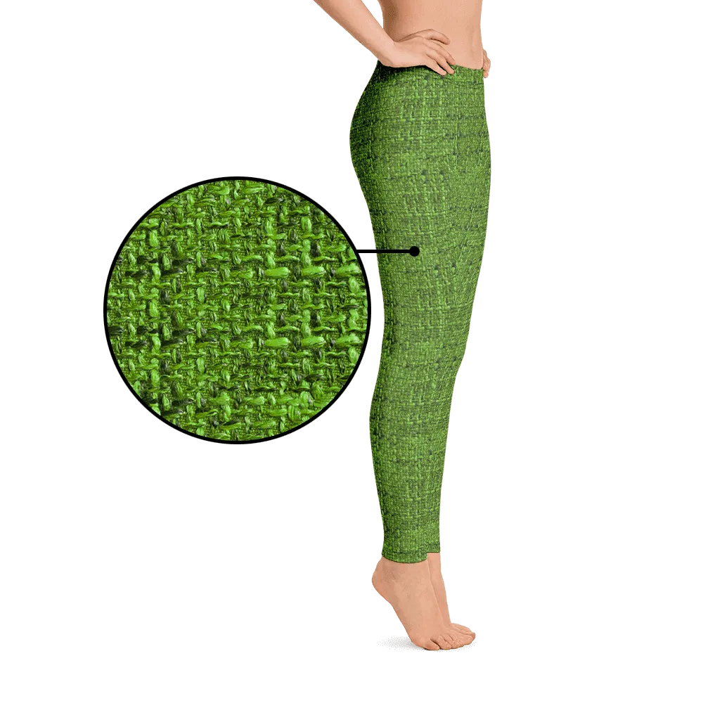 Green Boucl Leggings