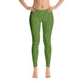 Green Boucl Leggings