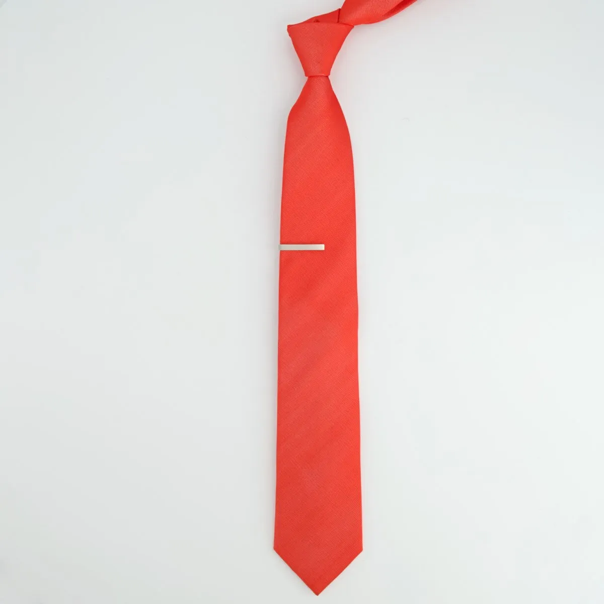 Grosgrain Solid Persimmon Tie
