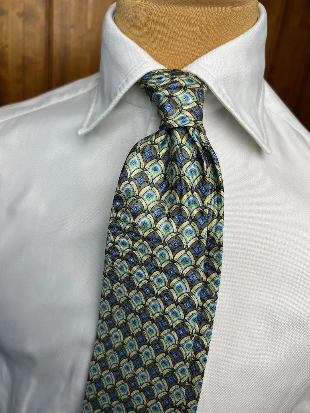 Handmade Vintage 7-Fold Silk Tie #1526