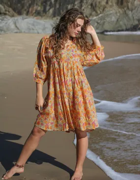 Hawa Short Dress in Golden Soma