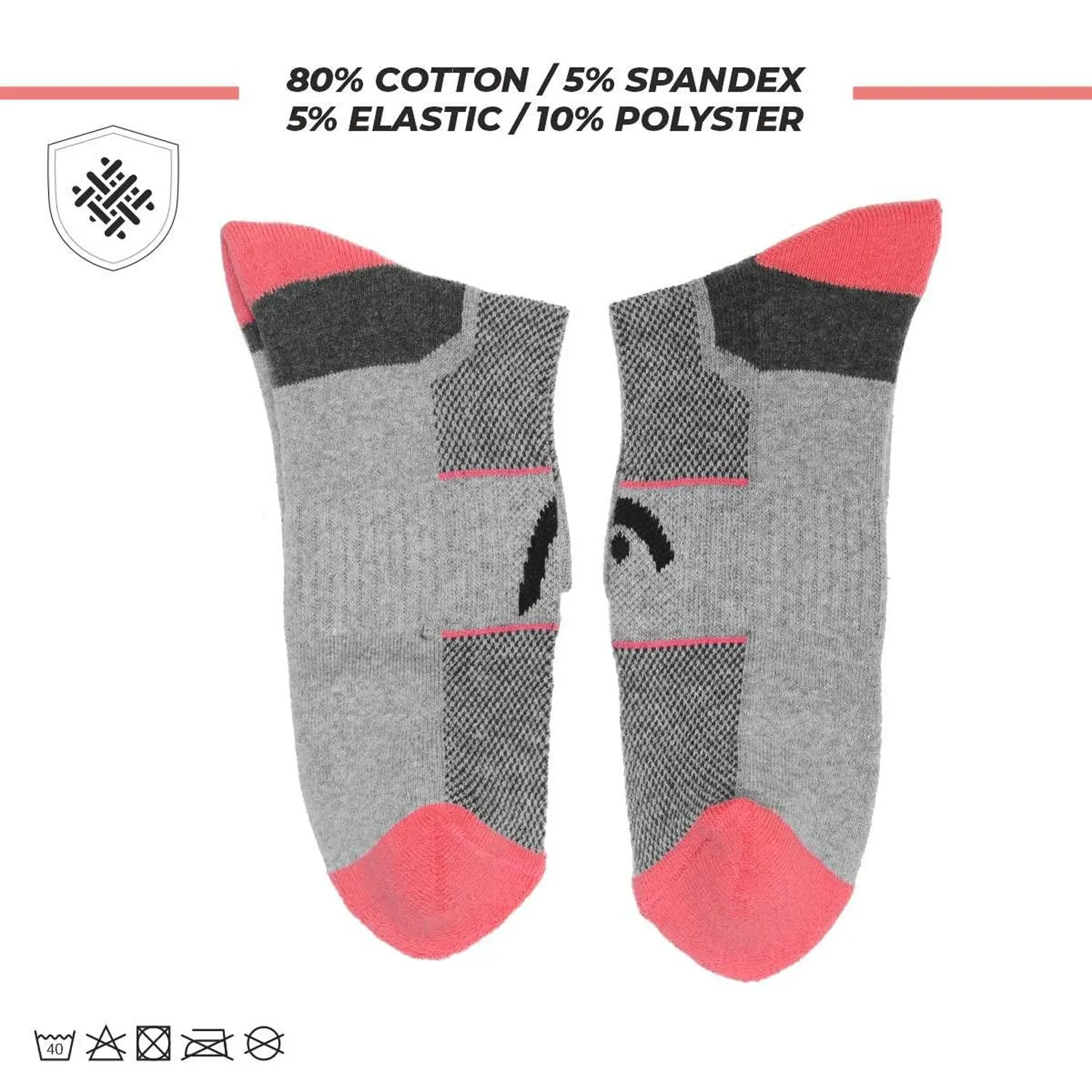 Head Ankle Socks HSK-82 - Grey Mill (1 pair)