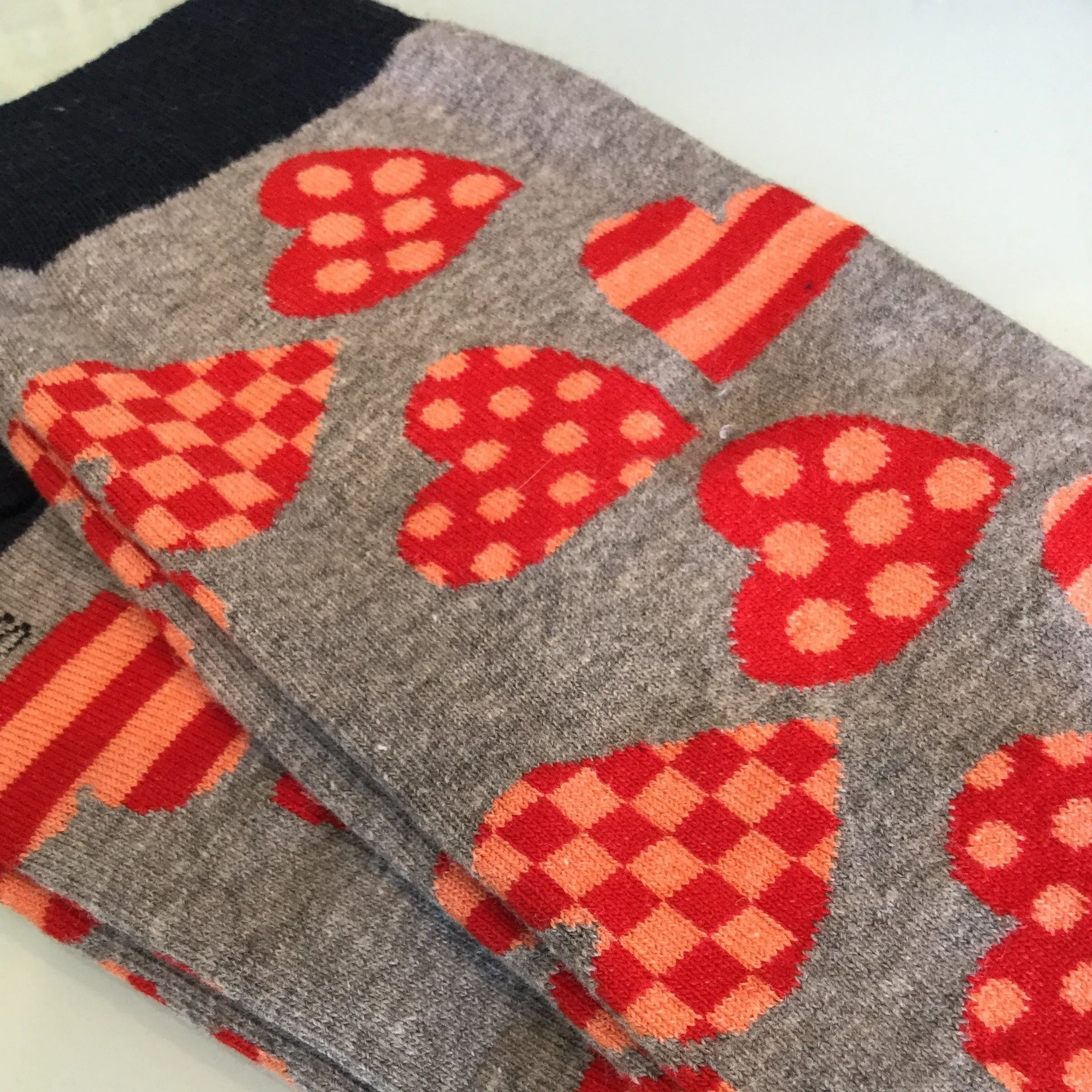Heart Pattern Socks (Love) from the Sock Panda (Adult Medium - Women's Shoe Sizes 5-10)