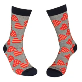 Heart Pattern Socks (Love) from the Sock Panda (Adult Medium - Women's Shoe Sizes 5-10)