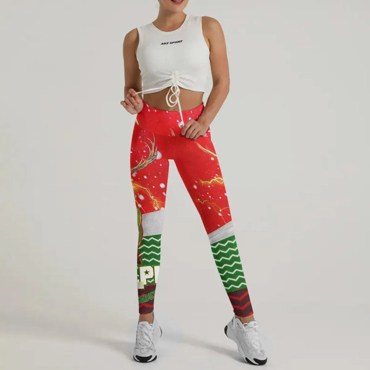 Hu-Dolph Christmas Leggings