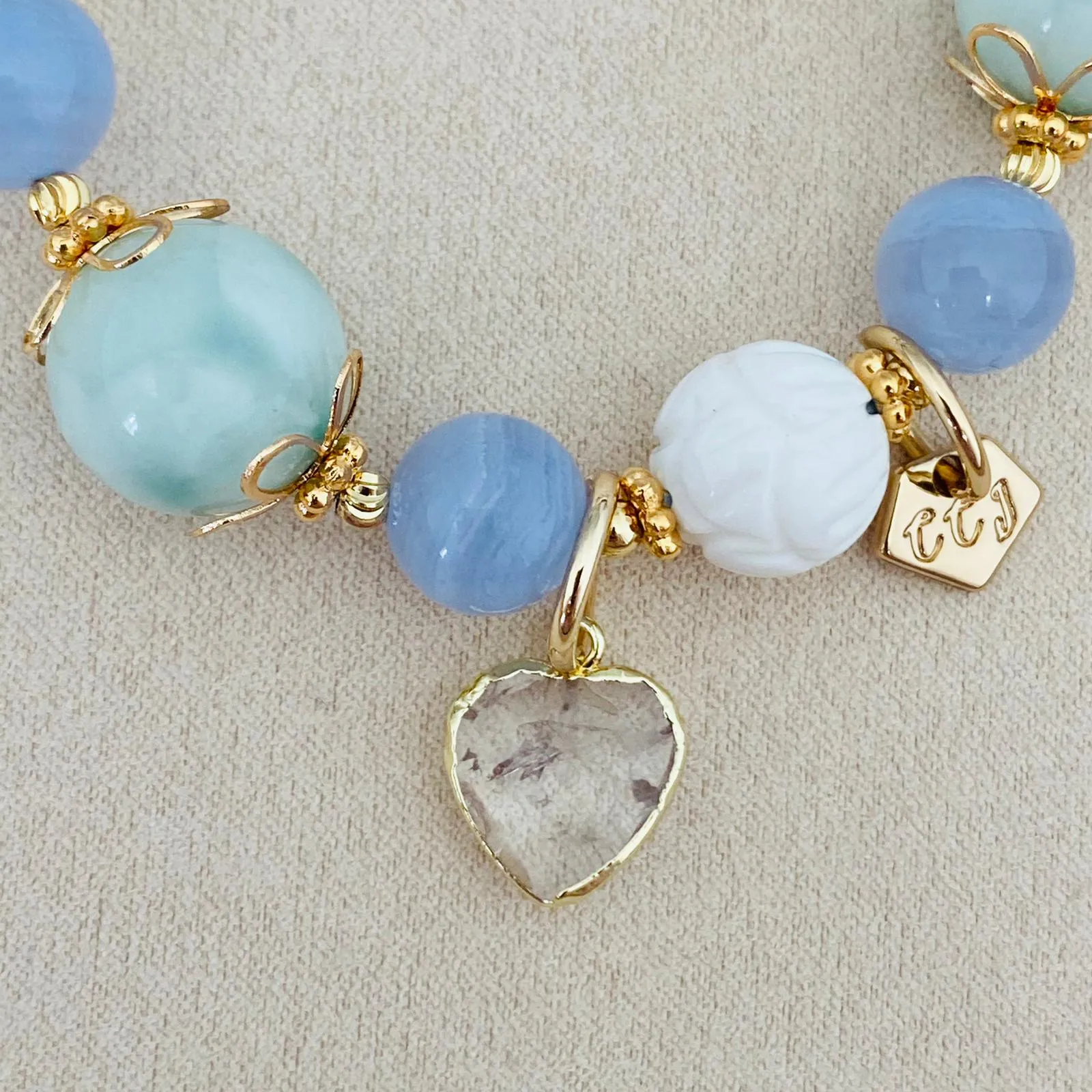 Iolite Coral Candy Bracelet