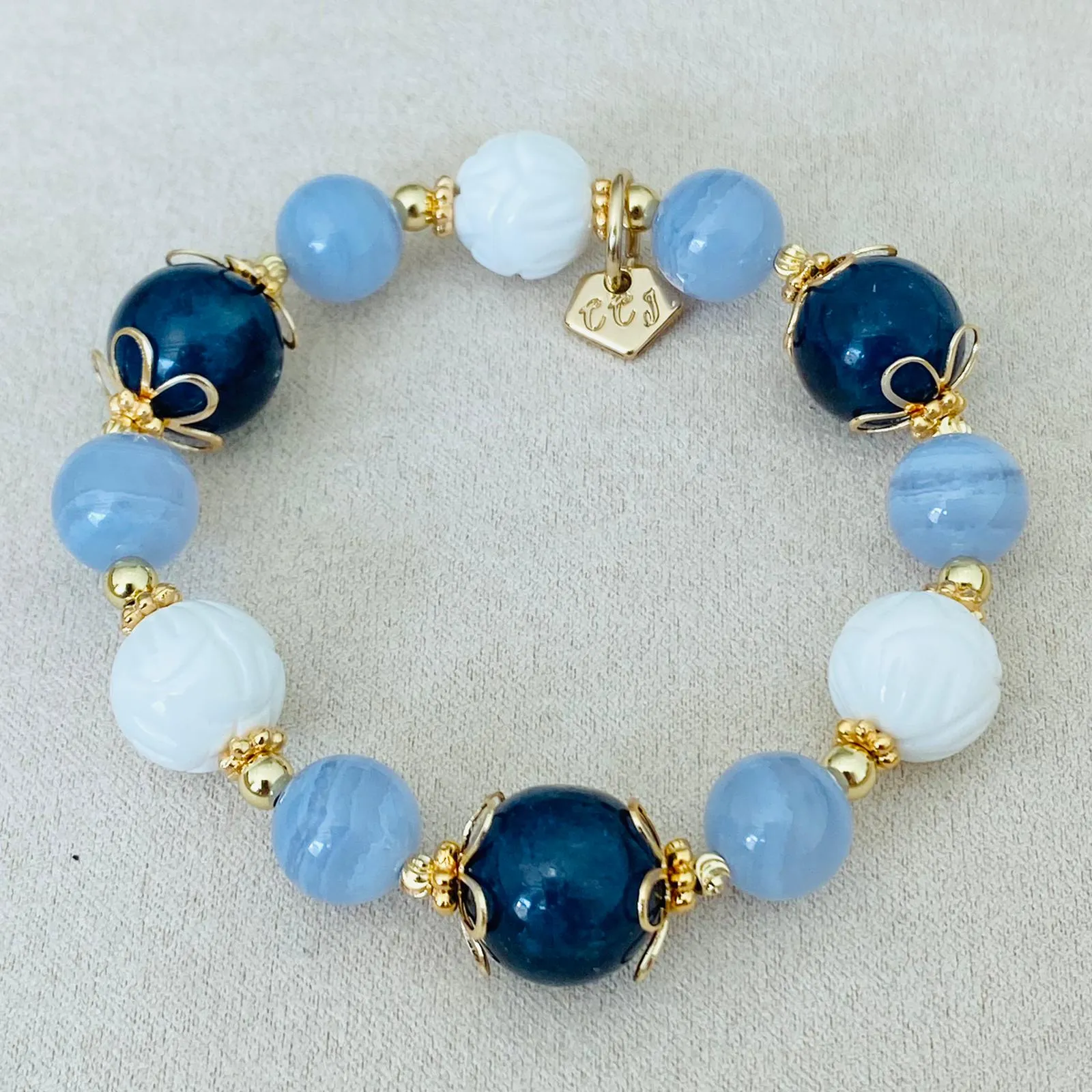 Iolite Coral Candy Bracelet