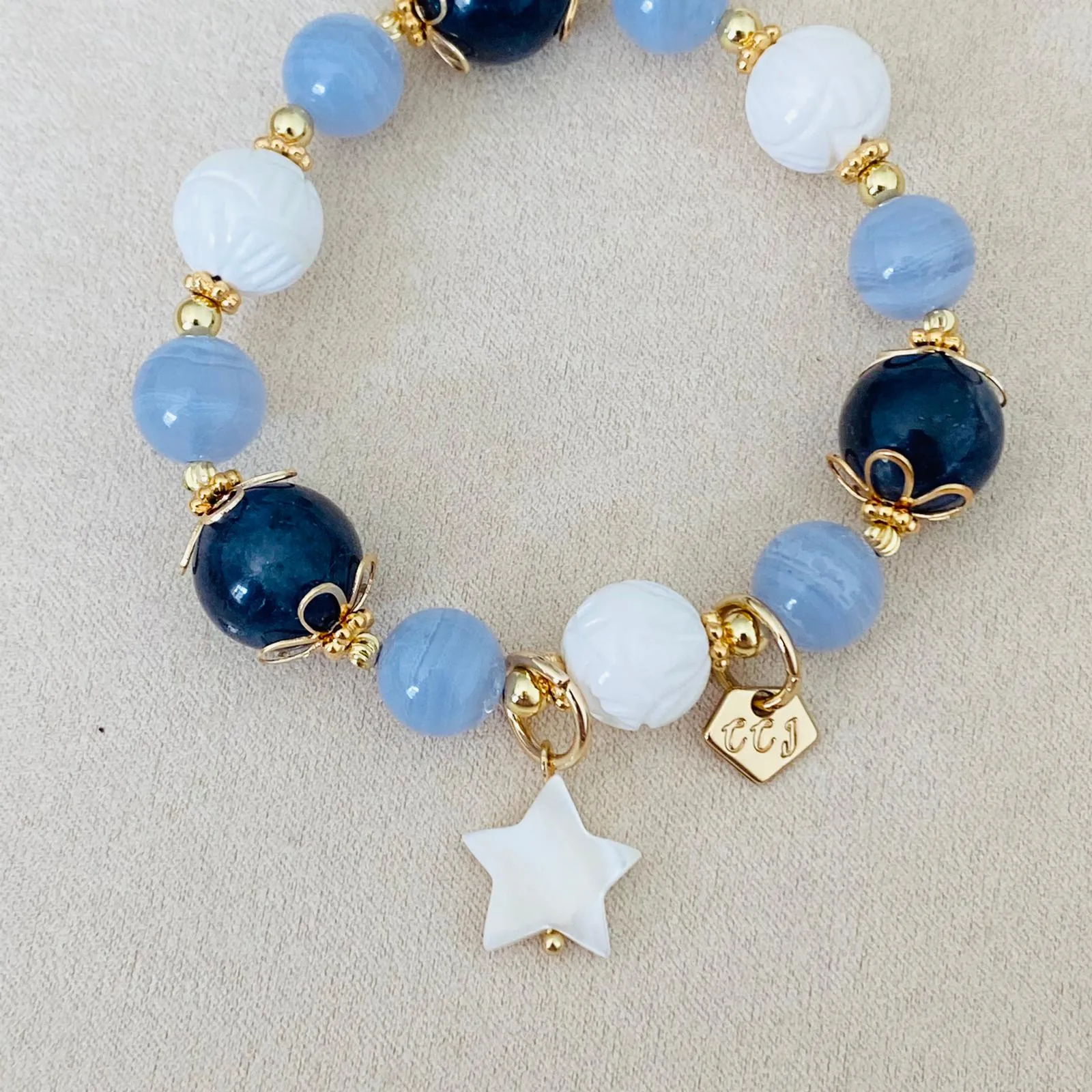 Iolite Coral Candy Bracelet