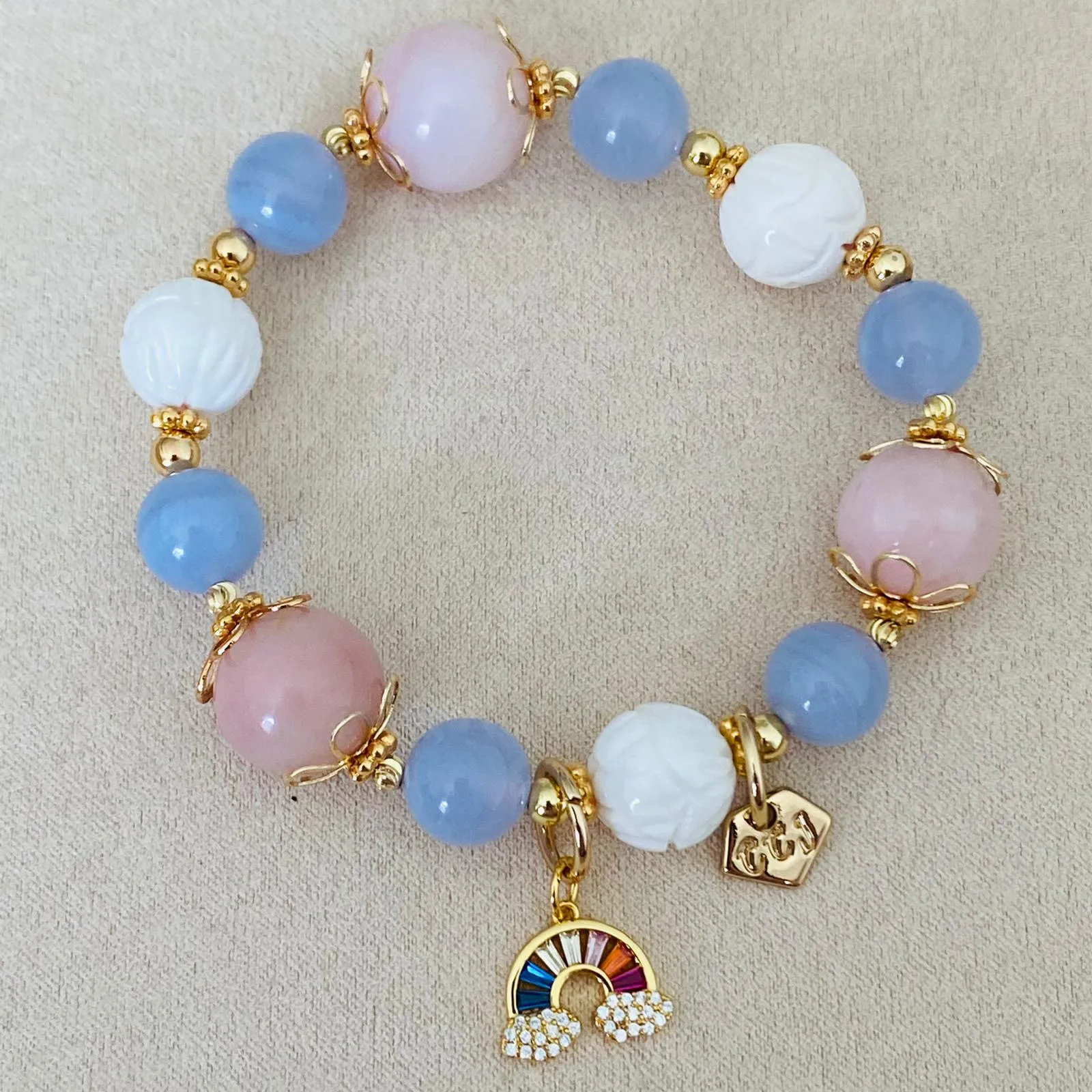 Iolite Coral Candy Bracelet