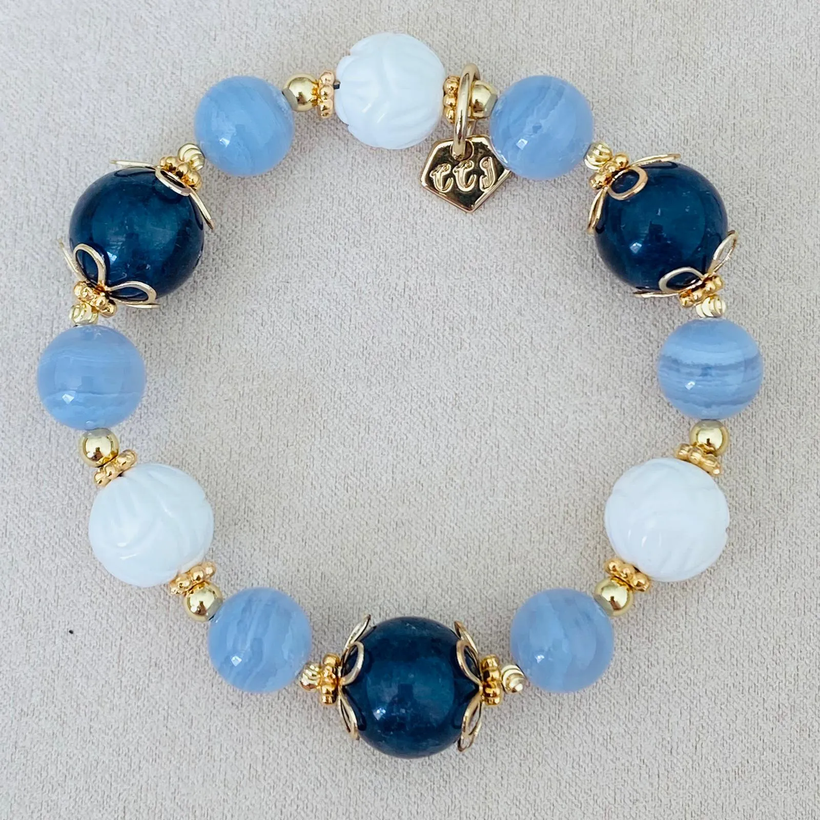 Iolite Coral Candy Bracelet