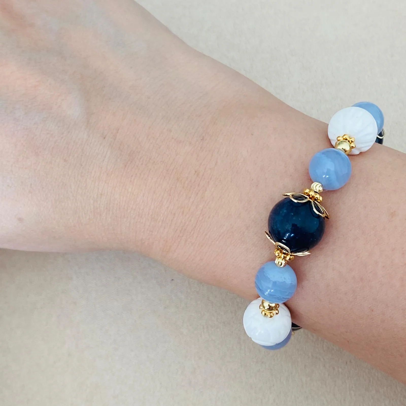 Iolite Coral Candy Bracelet