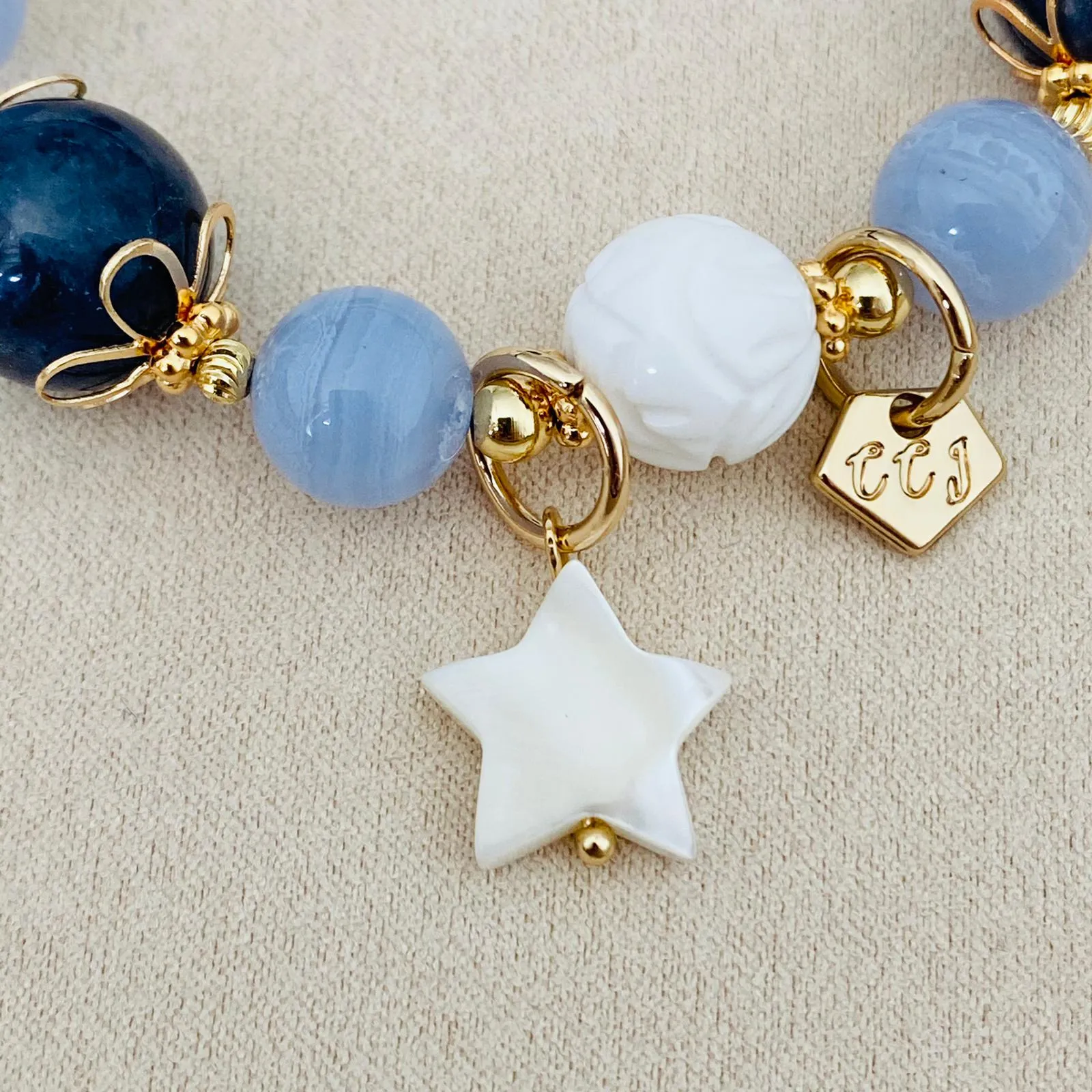 Iolite Coral Candy Bracelet