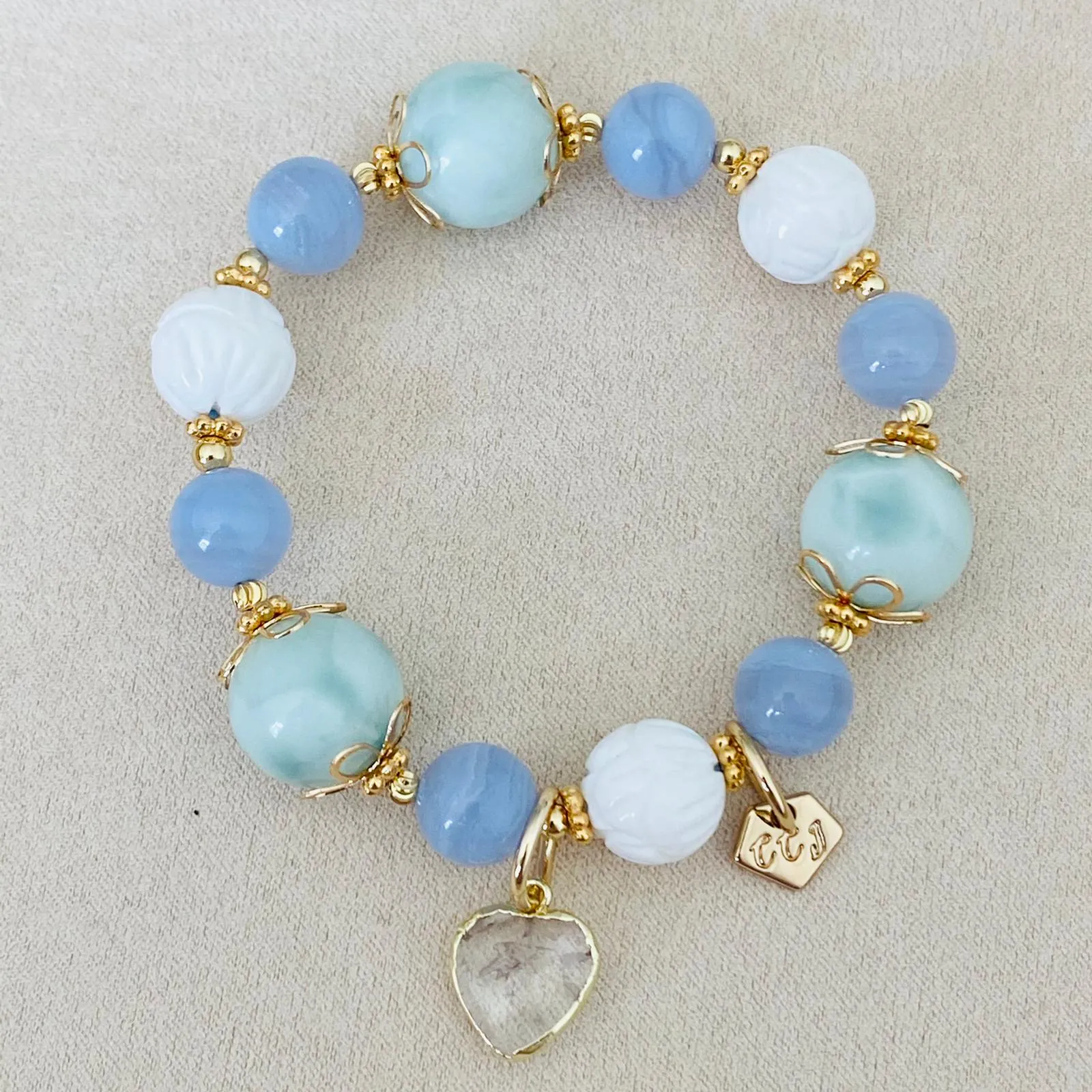 Iolite Coral Candy Bracelet