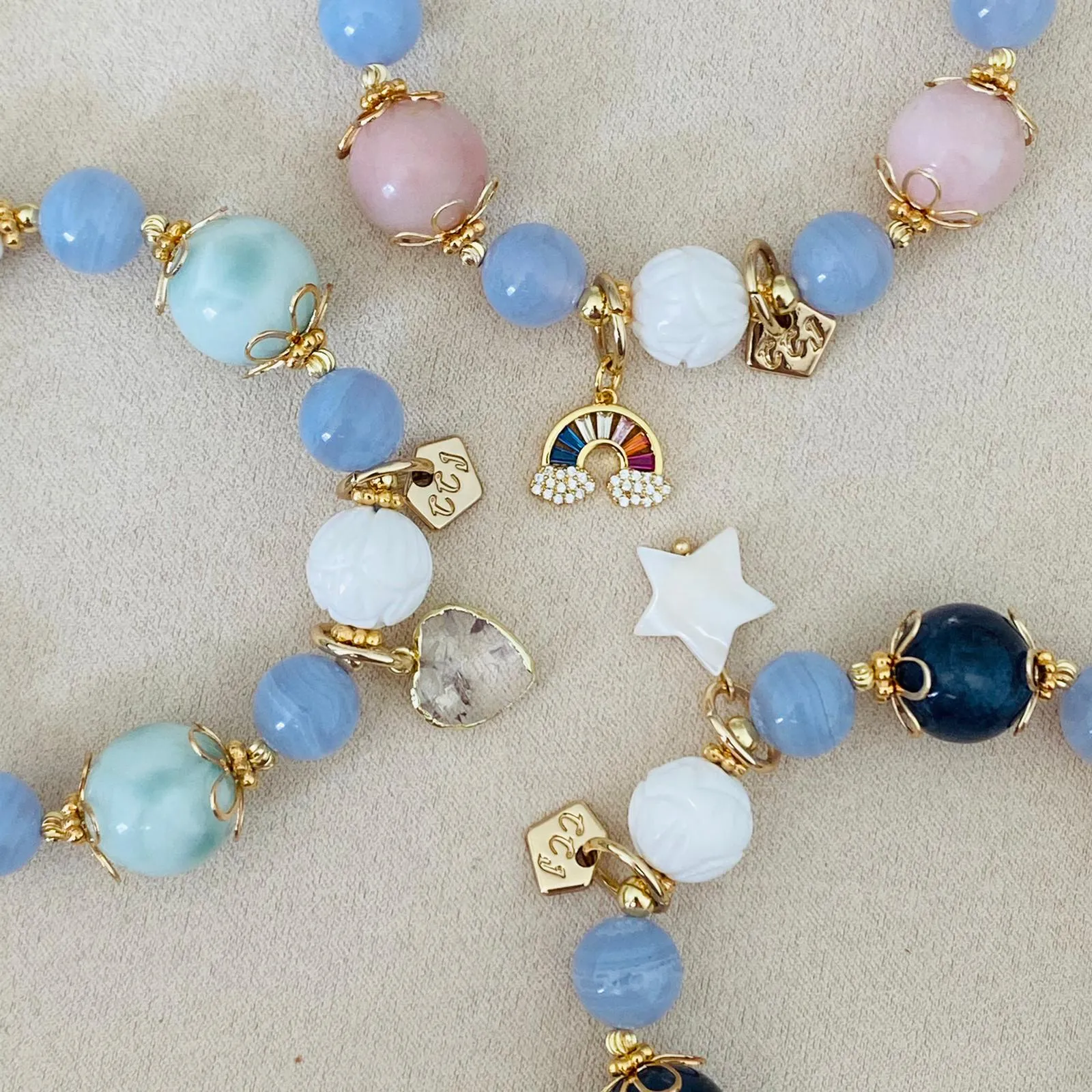Iolite Coral Candy Bracelet