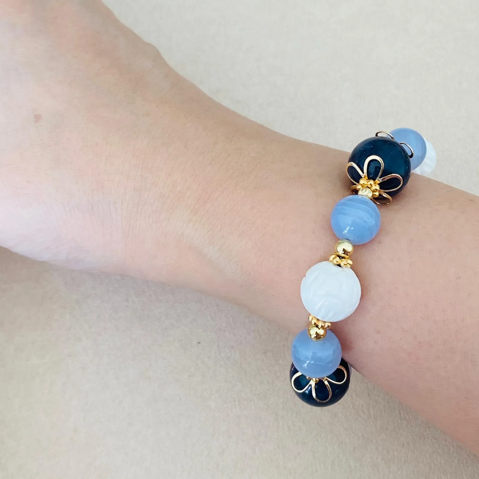 Iolite Coral Candy Bracelet