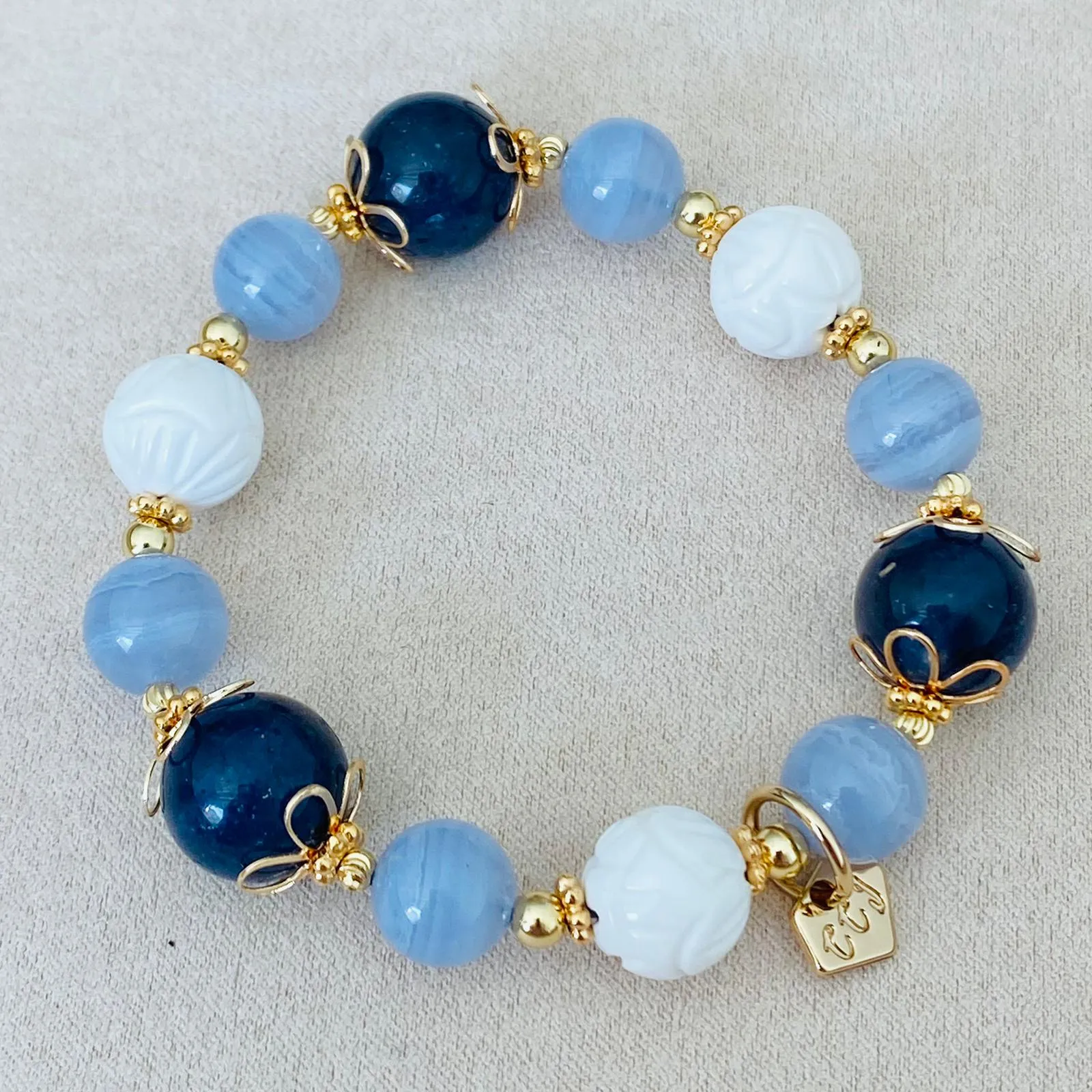 Iolite Coral Candy Bracelet