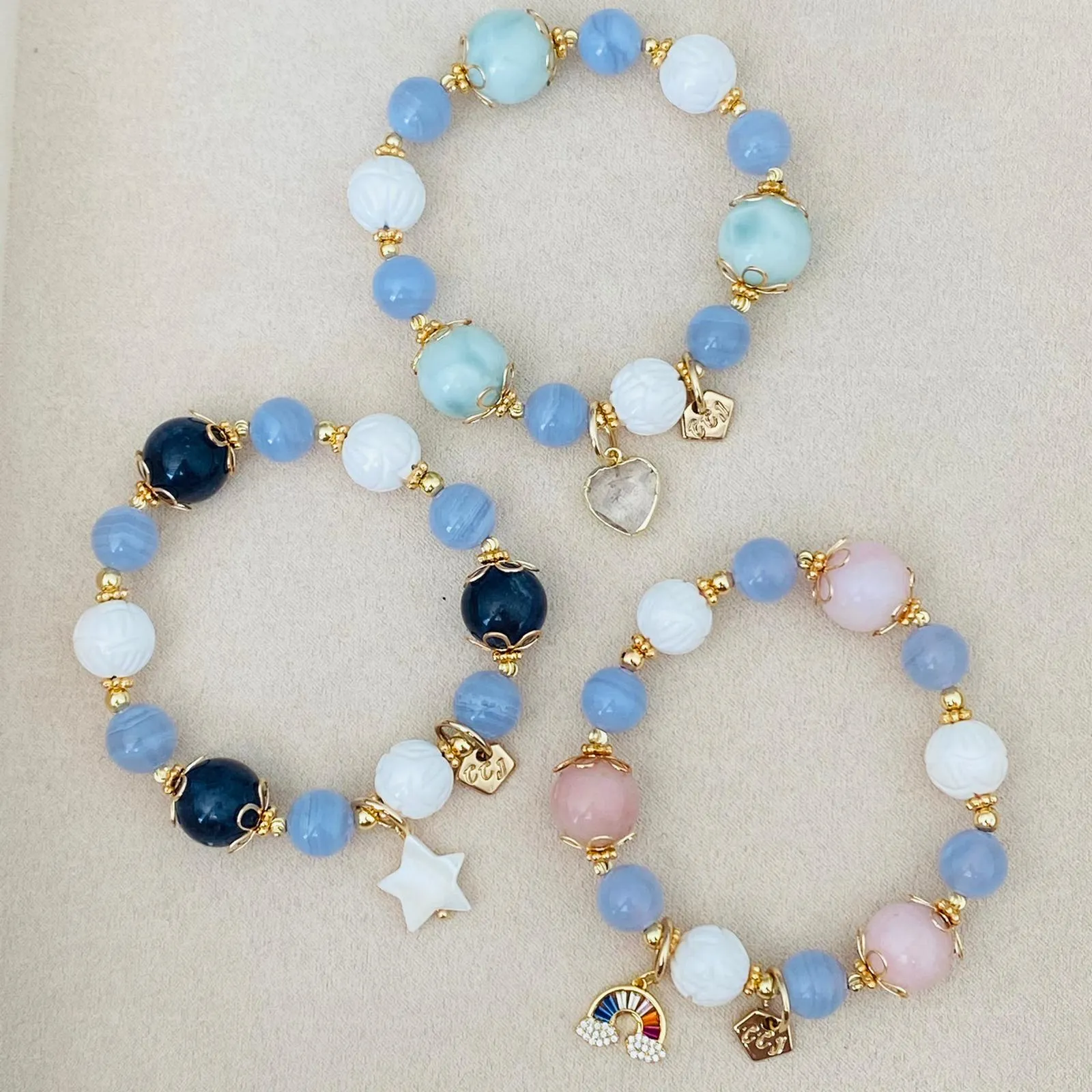 Iolite Coral Candy Bracelet