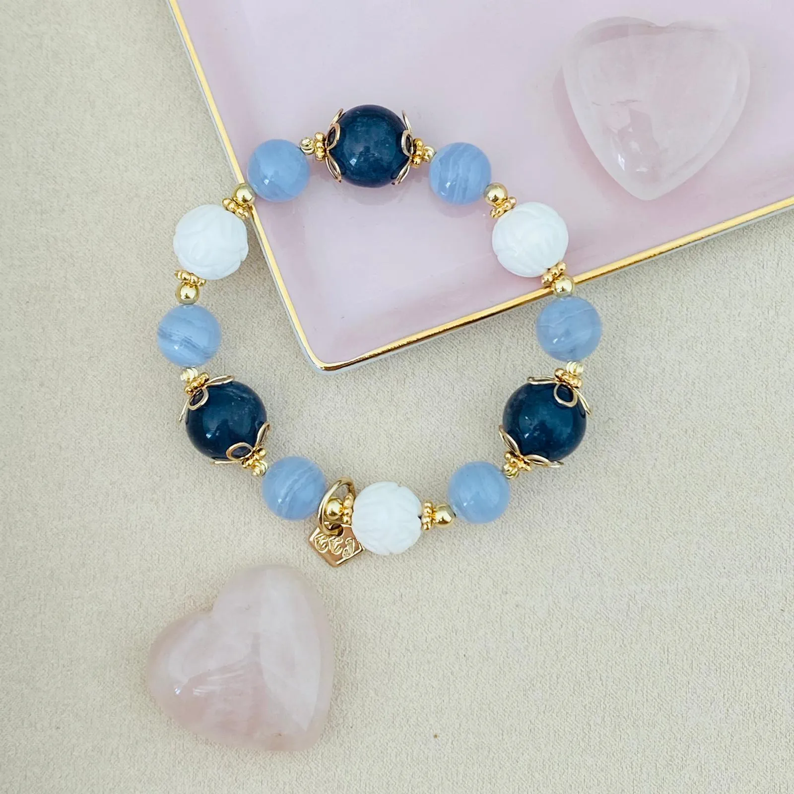 Iolite Coral Candy Bracelet