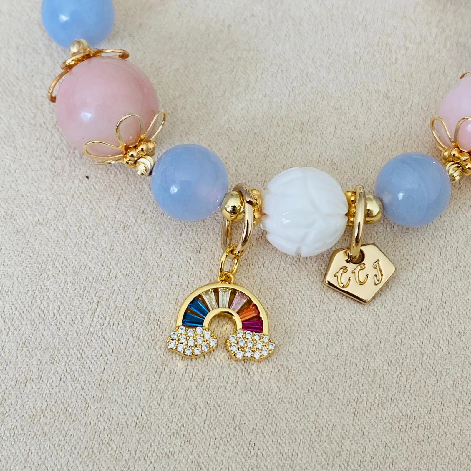 Iolite Coral Candy Bracelet