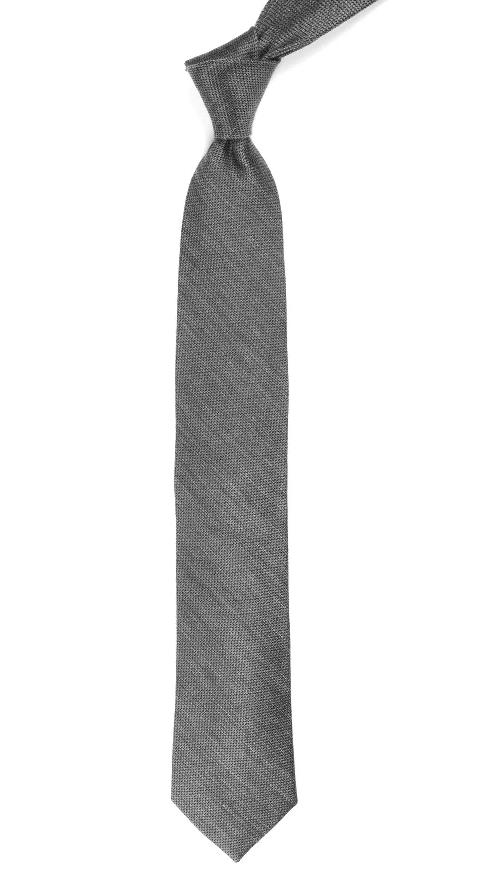 Jet Set Solid Grey Tie