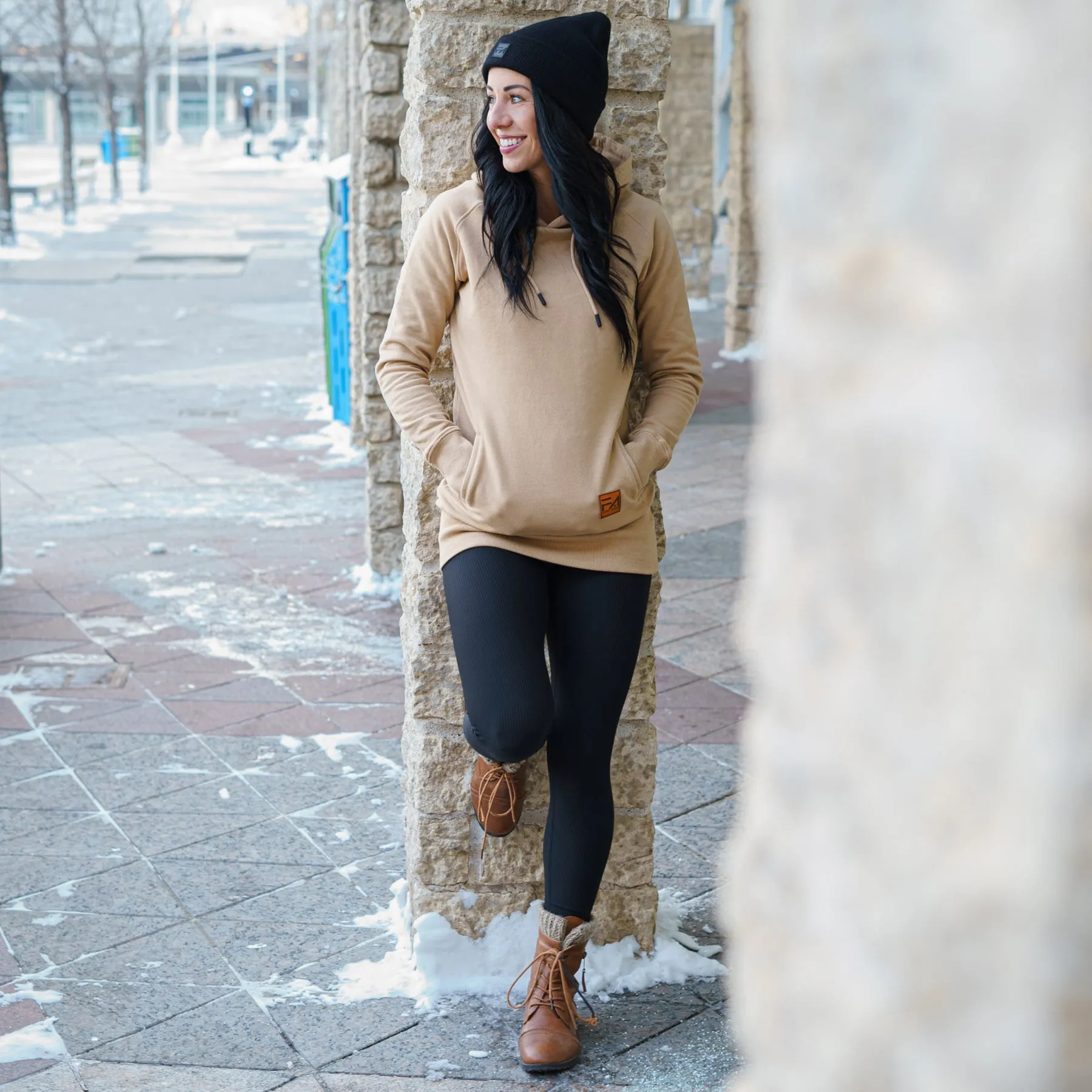 Kora Long Hoodie Tan