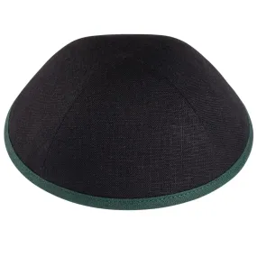 Linen Yarmulke with Coloured Rim