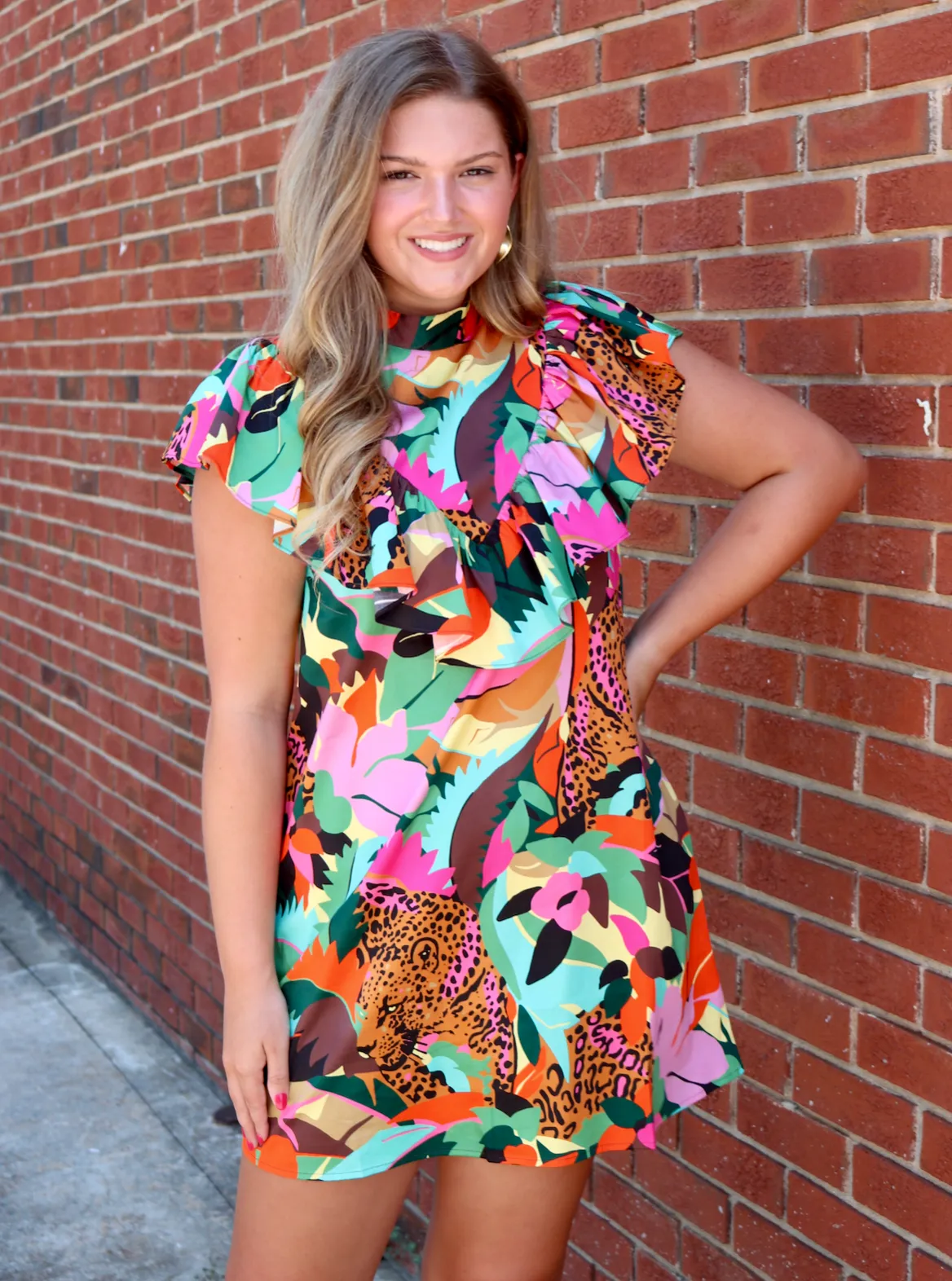 Maddyn Dress | Jungle Cat