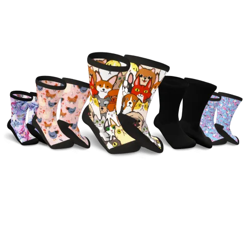 Mama Bear Non-Binding Diabetic Socks Bundle 5 Pack