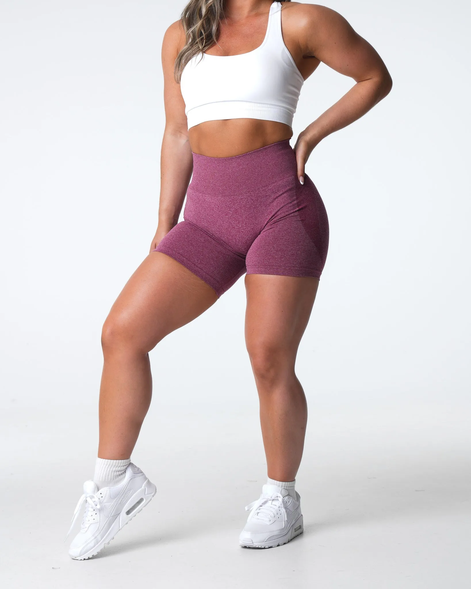 Maroon Contour Seamless Shorts