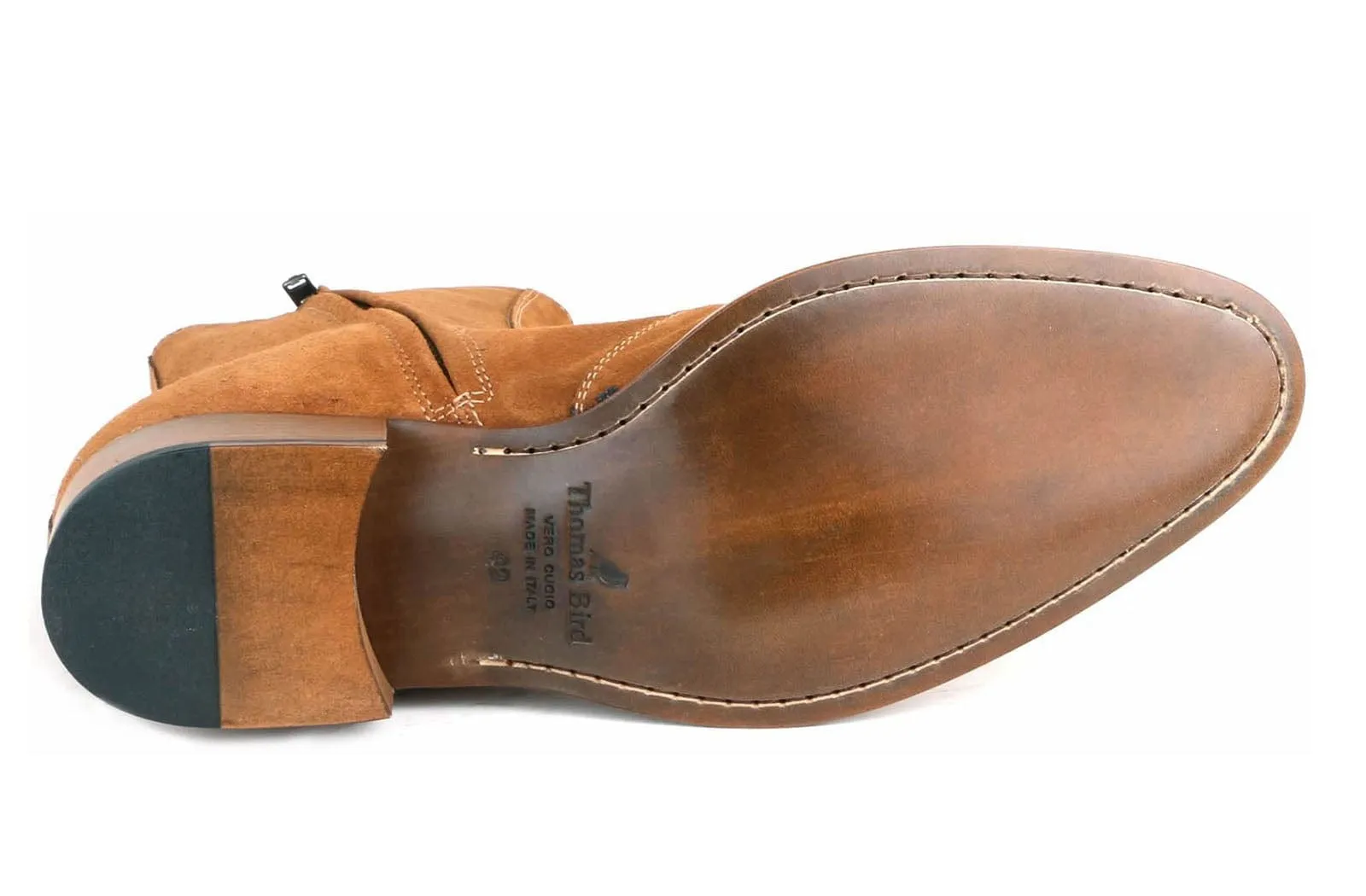 Memphis Zip Boot Tan Suede