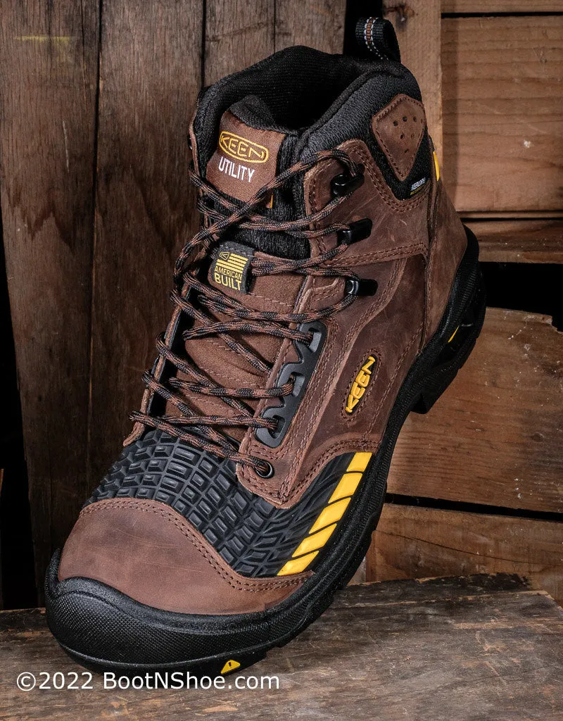 Men's Troy American Built Waterproof Carbon Fiber Toe Work Boots 1025696