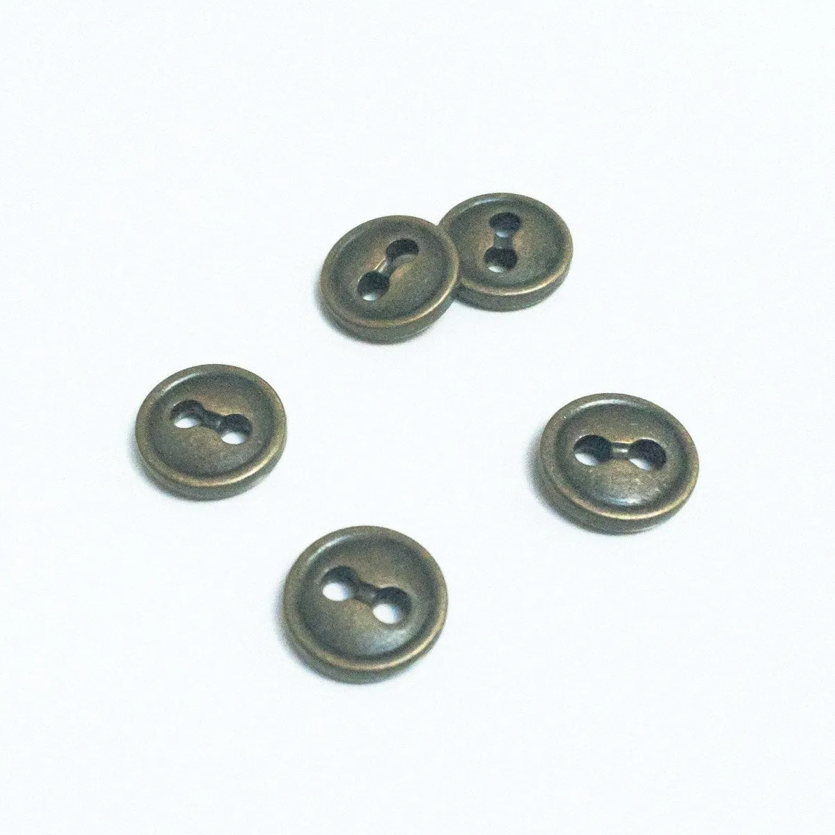 Metal Buttons (à l'unité) - Antic bronze - 12 mm