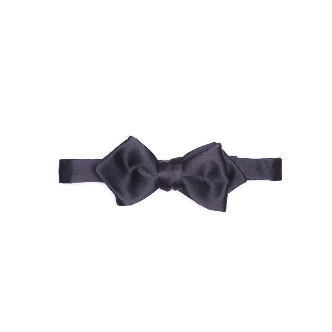 Midnight Blue Diamond Tip Ready-Tied Bow Tie