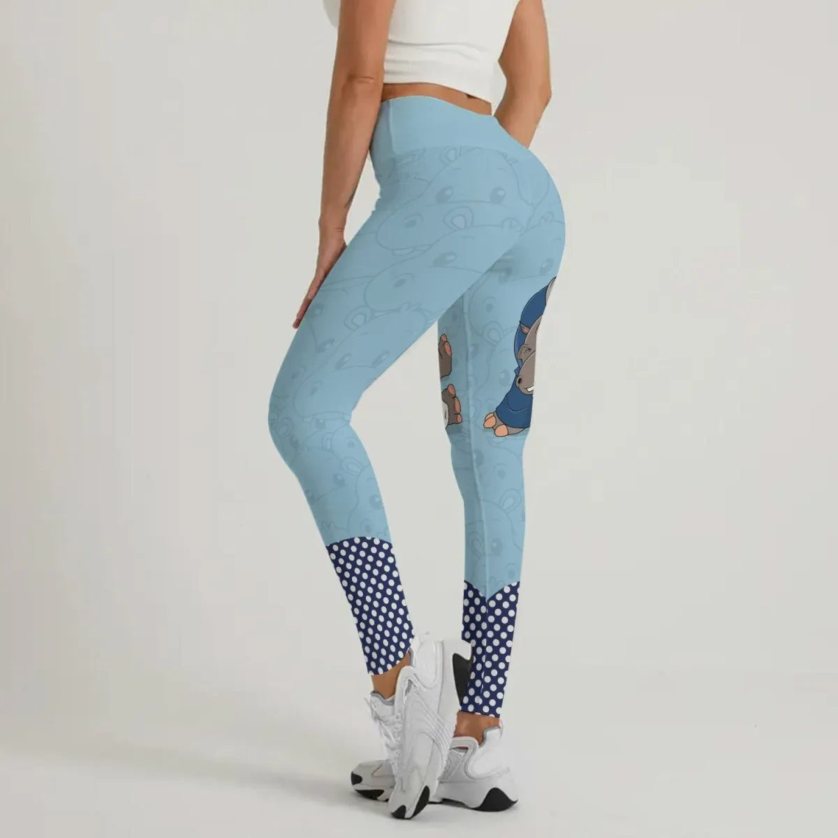 Moo Deng Hippo Choke Leggings