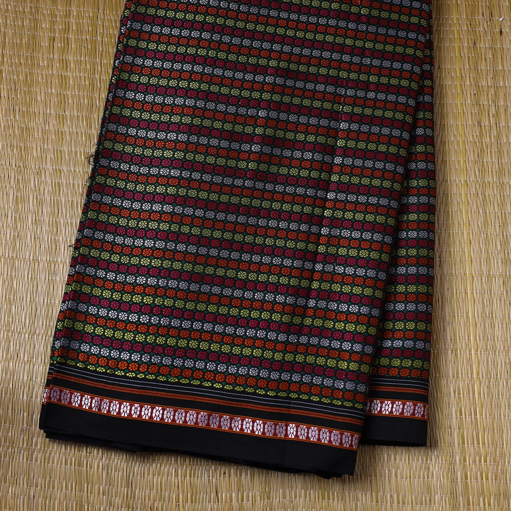 Multicolor - Traditional Khun Weave Cotton Fabric 26