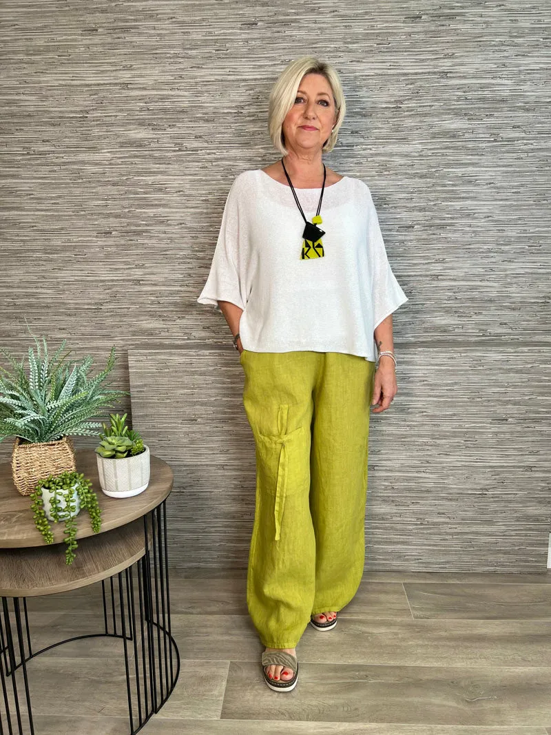 Nina Fine Knit Top Zest