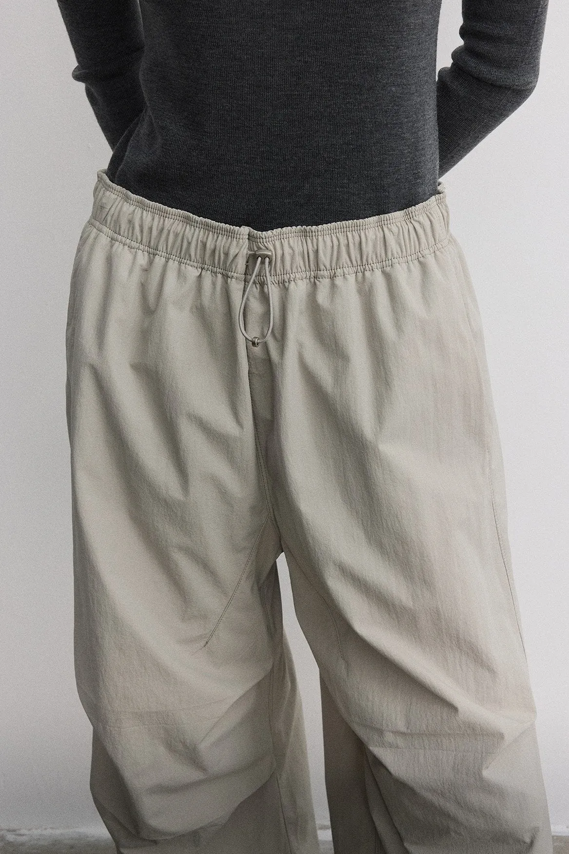Nylon functional relaxed fit parachute pants | 3 color