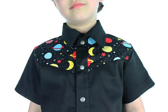 Outer Space Boy's Snap Top #BTOS-604
