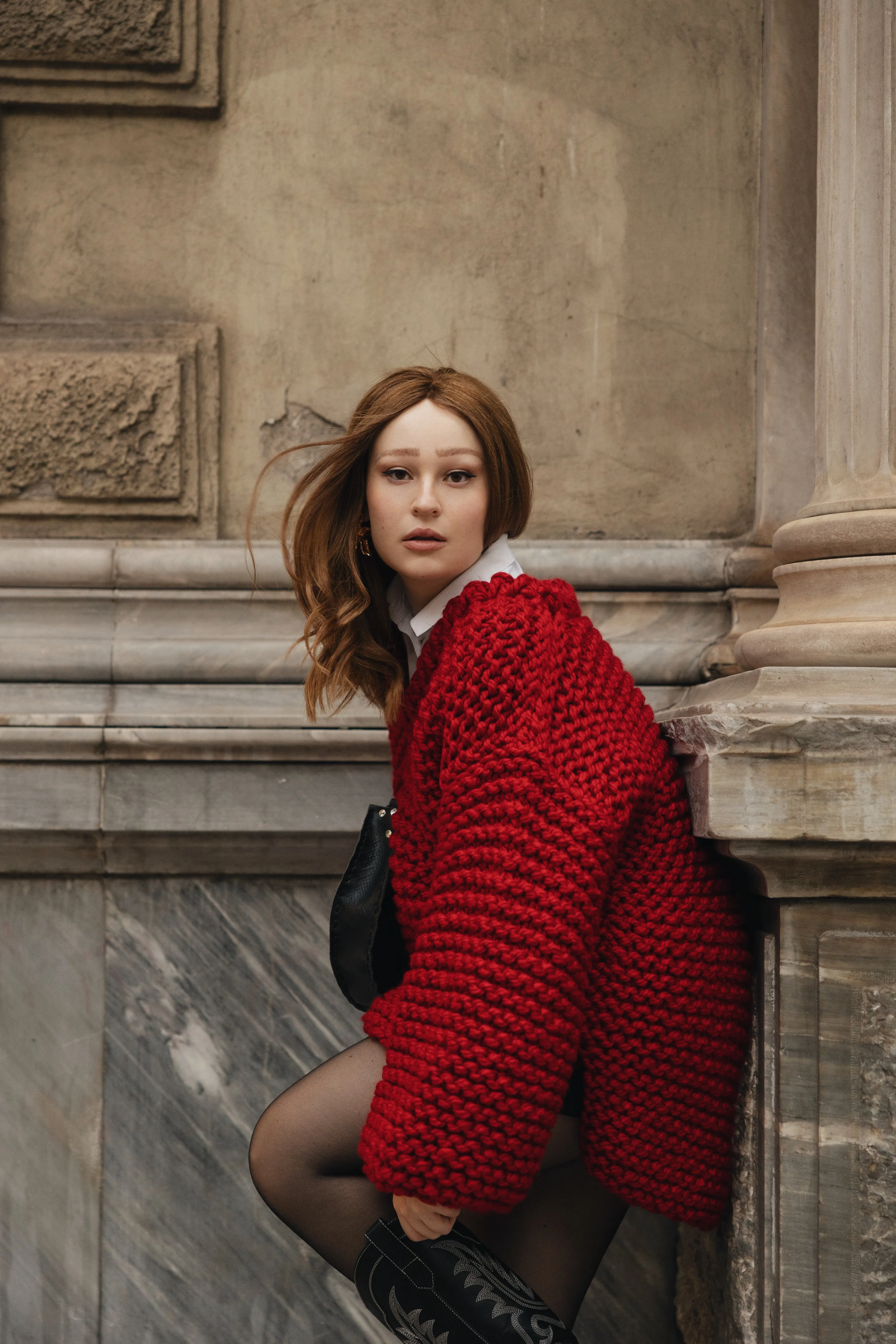 Oversized V-Neck Sweater