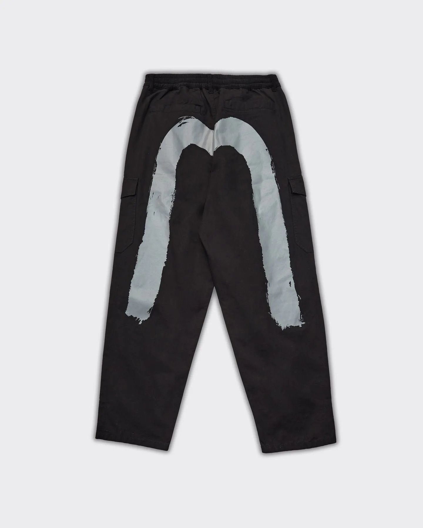 Pantalone Evisu & Hand Brush Daicock Print Nero