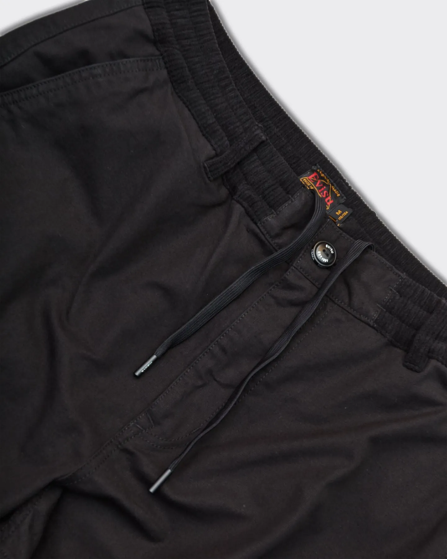 Pantalone Evisu & Hand Brush Daicock Print Nero