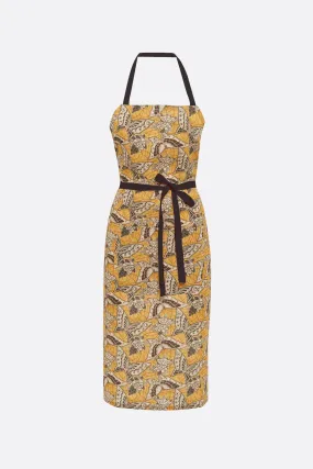 PRINTED LINEN APRON