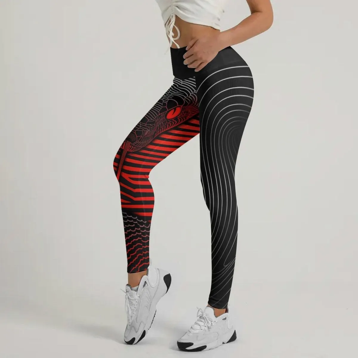 Red Eyes Snake Leggings