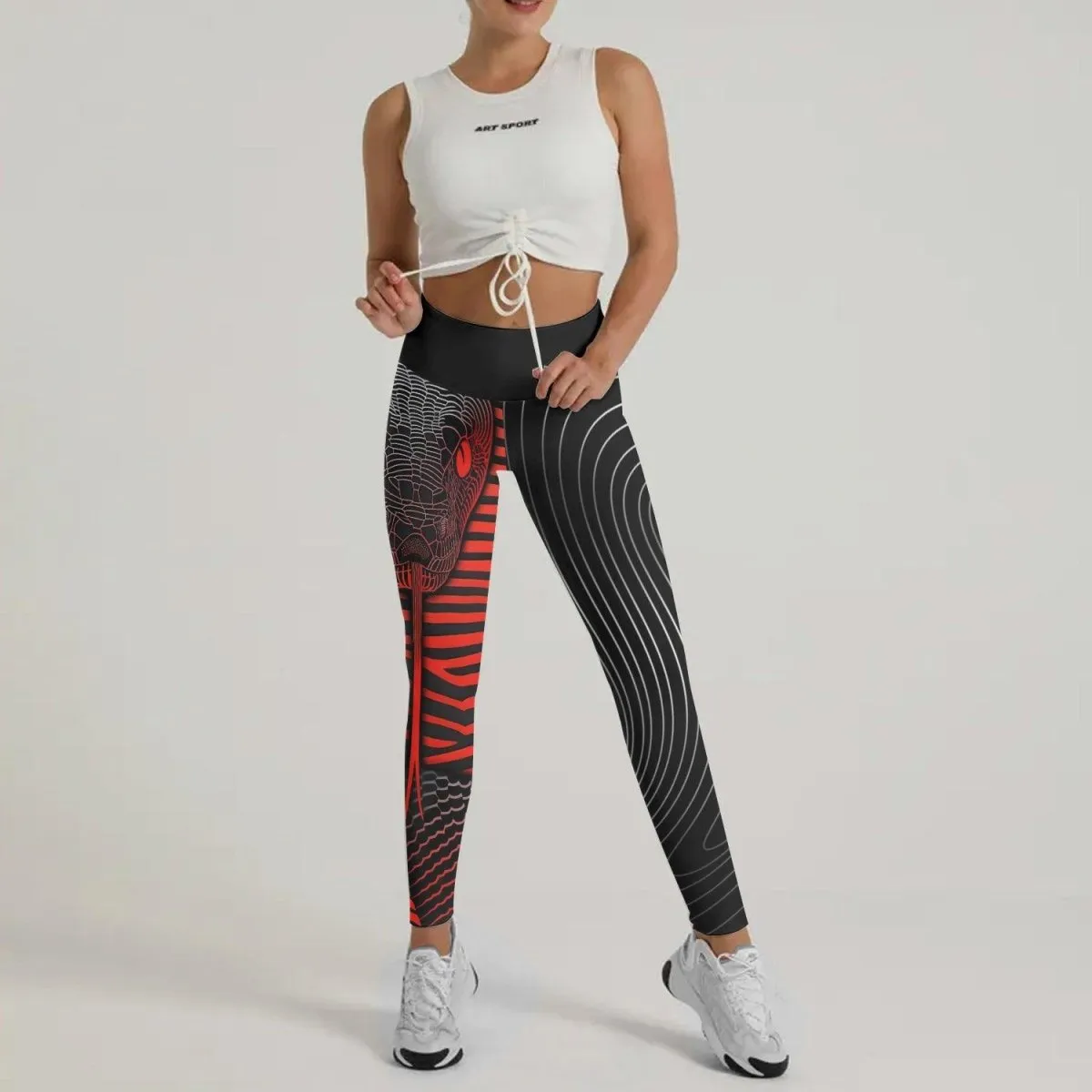 Red Eyes Snake Leggings