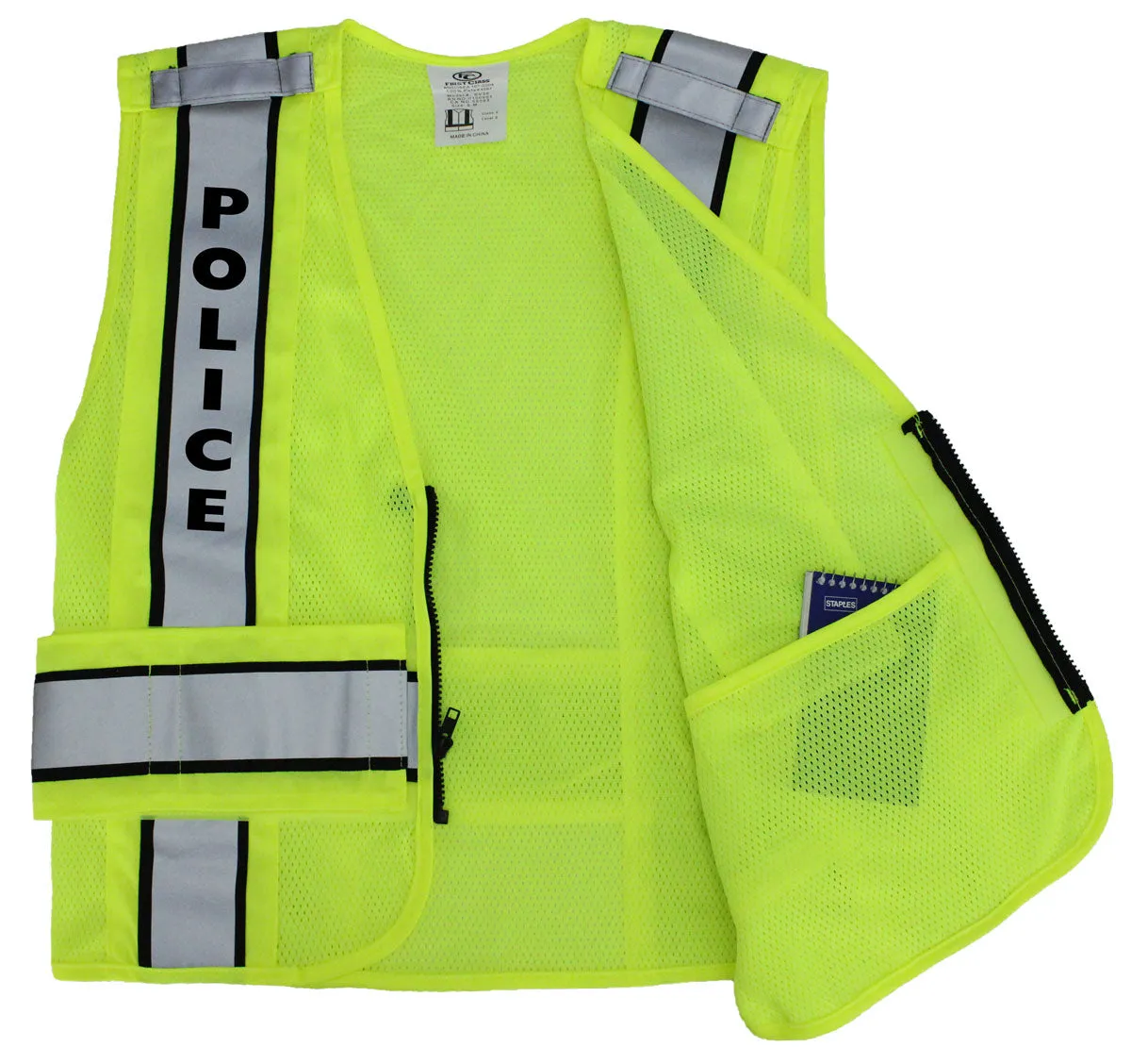 Reflective Duty Vests Plain and ID (Lime Green)