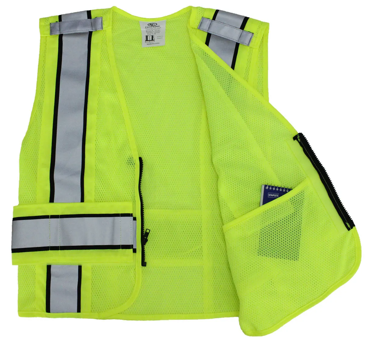 Reflective Duty Vests Plain and ID (Lime Green)
