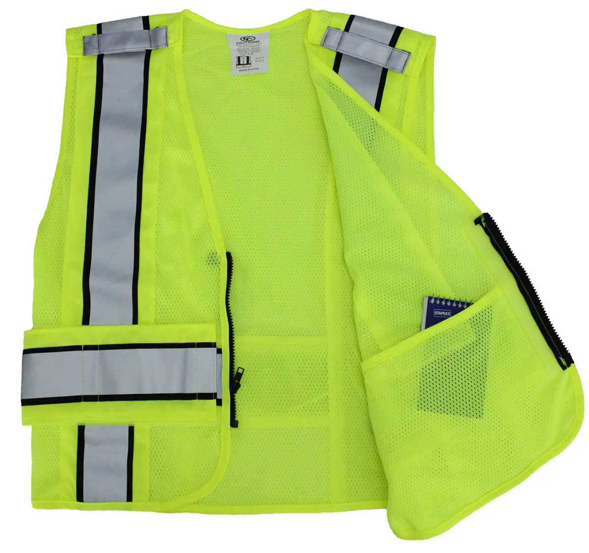 Reflective Duty Vests Plain and ID (Lime Green)