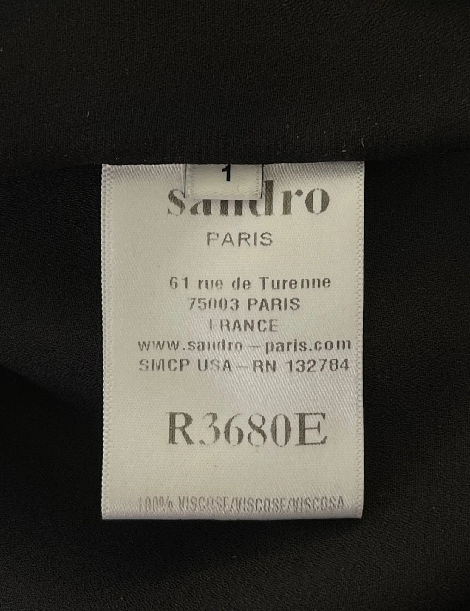 Sandro Size 1 Elegant Mini Dress with Lace Details