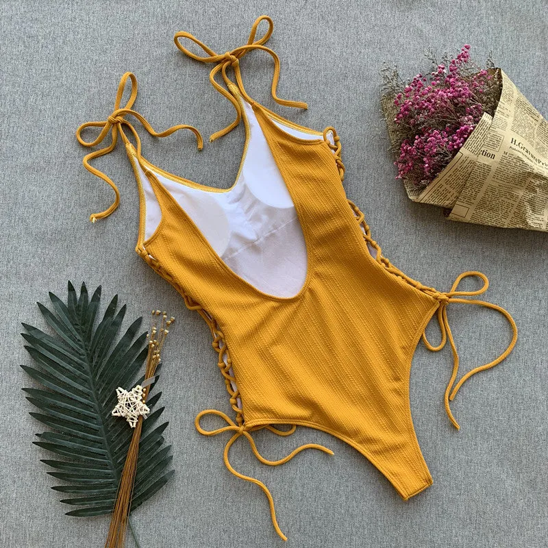 Side Tie One Piece Laura
